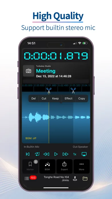 Recorder Plus - Audio Editor screenshot 1