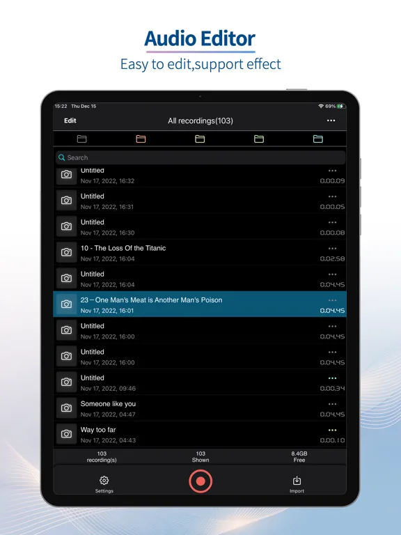 Recorder Plus - Audio Editor screenshot 5