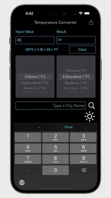 Digital Temperature Converter screenshot 1