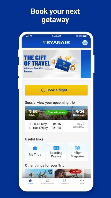 Ryanair screenshot 1
