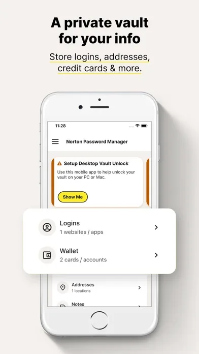 Norton Password Manager screenshot 2