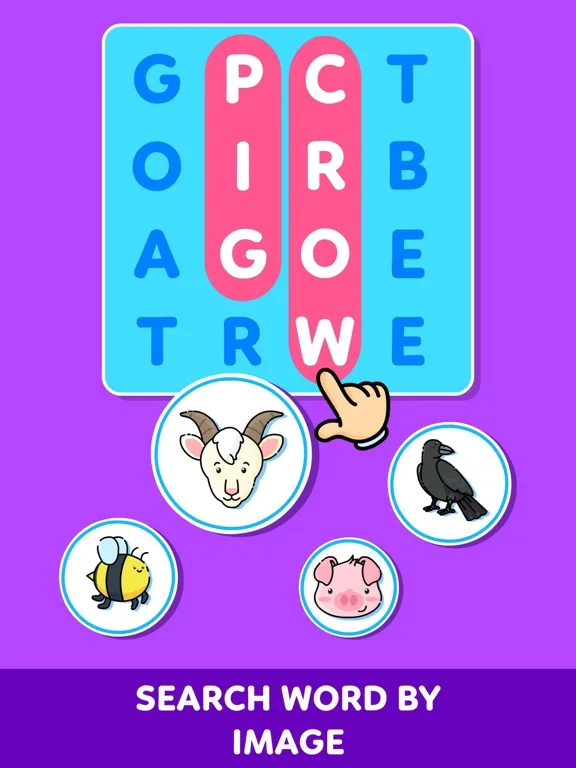 Kids Word Search Games Puzzles screenshot 1