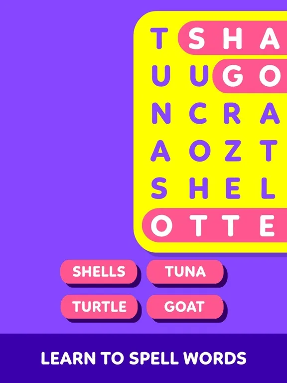 Kids Word Search Games Puzzles screenshot 2