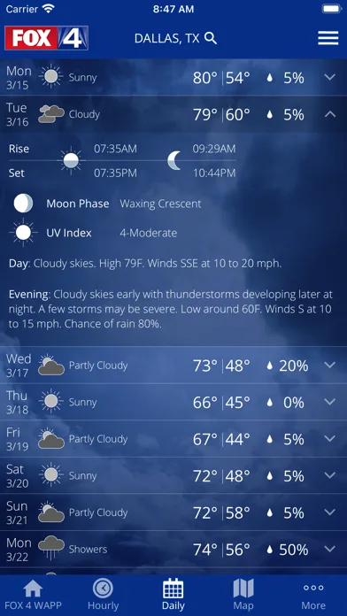 FOX 4 Dallas-FTW: Weather screenshot 2