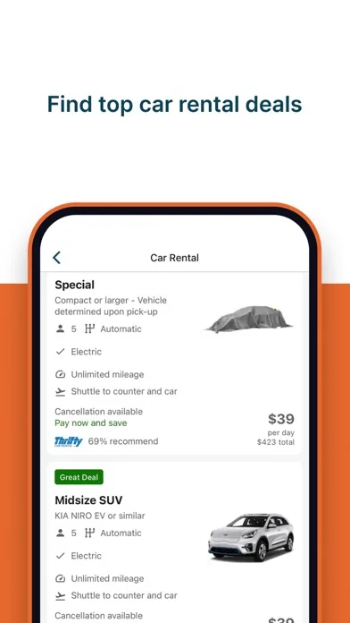 CarRentals.com: Rental Car App screenshot 1