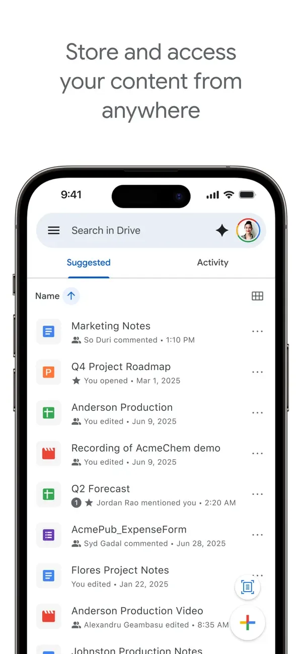 Google Drive screenshot 1