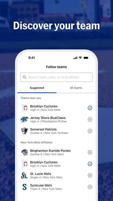 MiLB screenshot 2