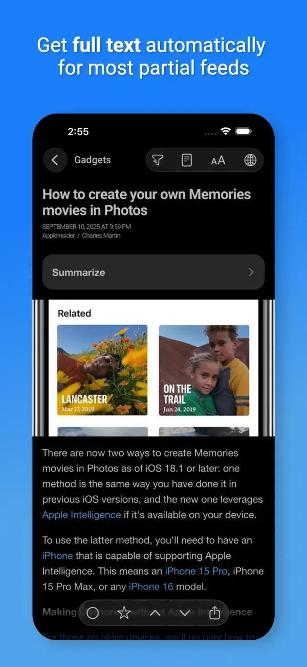 Newsify: RSS Reader screenshot 3