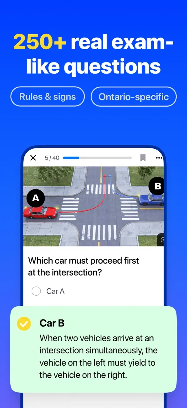 Ontario G1 Practice Test Genie screenshot 3