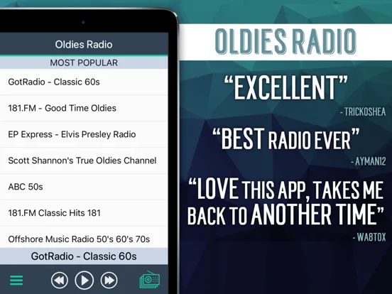 Oldies Radio+ screenshot 4