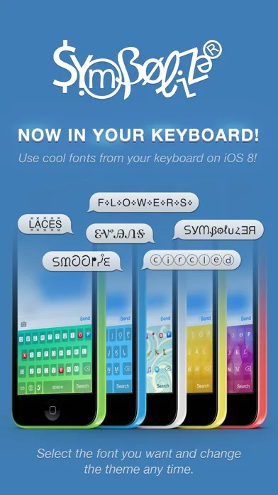 Symbolizer Fonts Keyboard with Fancy Emoji Symbols for Facebook and Instagram screenshot 2