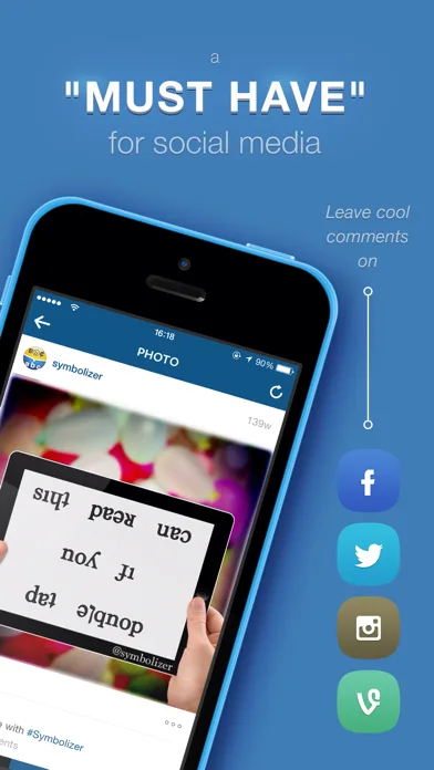 Symbolizer Fonts Keyboard with Fancy Emoji Symbols for Facebook and Instagram screenshot 4