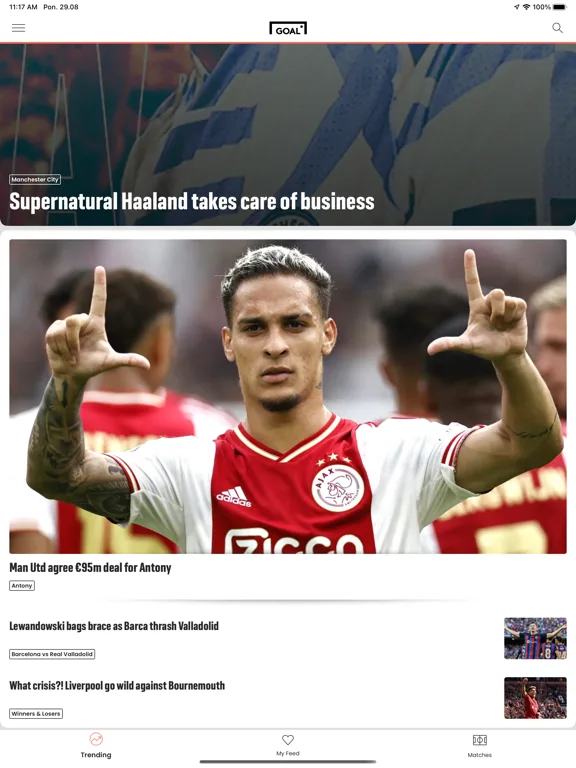 GOAL - Soccer News & Scores screenshot 1