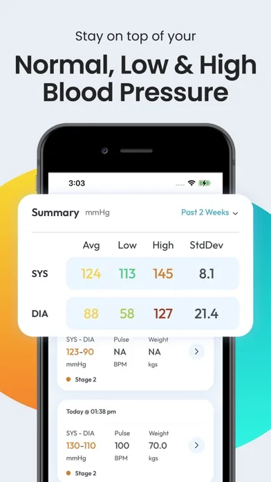 Blood Pressure Tracker SmartBP screenshot 3
