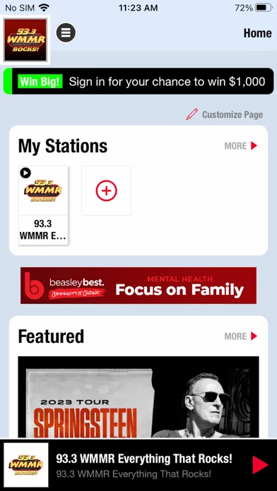 93.3 WMMR screenshot 1