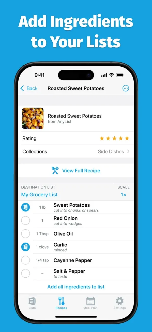AnyList: Grocery Shopping List screenshot 4