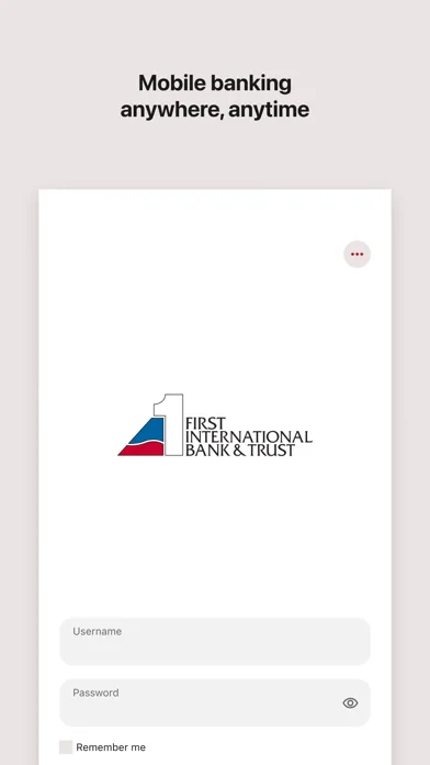 First Intl Bank & Trust screenshot 1