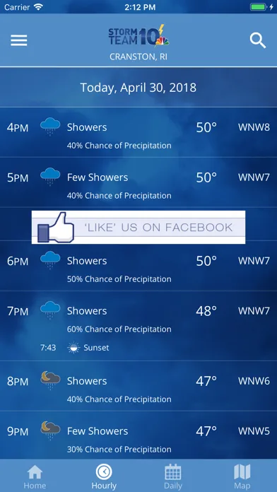 WJAR Radar screenshot 3