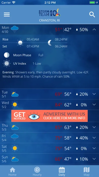 WJAR Radar screenshot 4