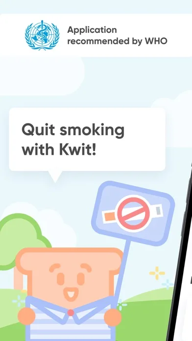 Quit smoking for good - Kwit screenshot 1