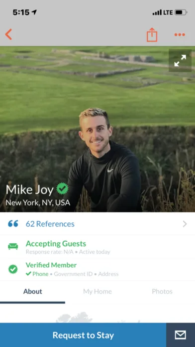 Couchsurfing Travel App screenshot 2