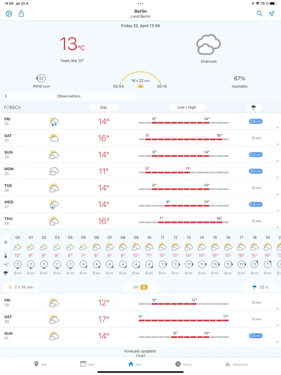 Foreca Weather & Radar screenshot 1