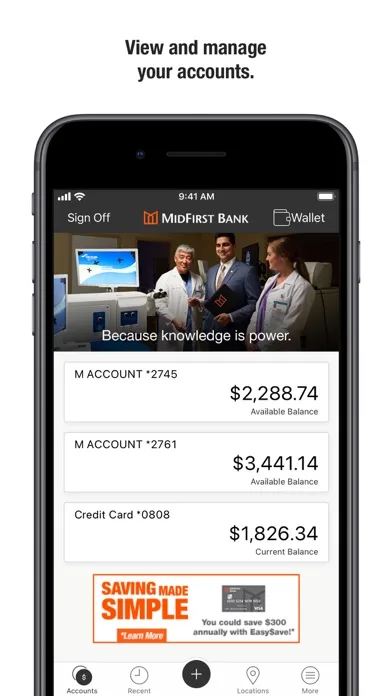 MidFirst Bank Mobile screenshot 1