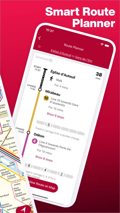 Paris Metro Map and Routes screenshot 2