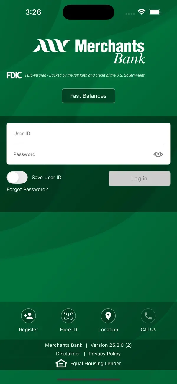Merchants Bank N.A. Mobile screenshot 1