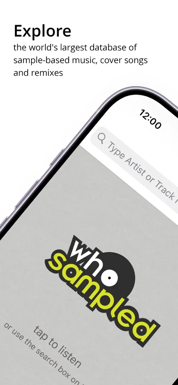 WhoSampled screenshot 1