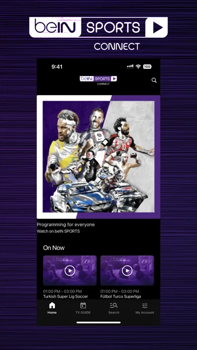 beIN SPORTS CONNECT screenshot 1