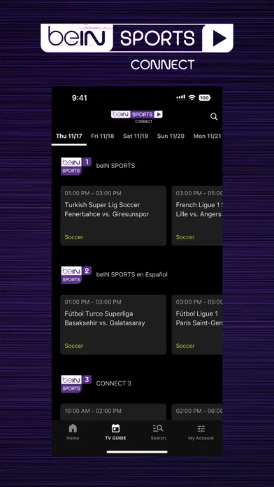 beIN SPORTS CONNECT screenshot 3