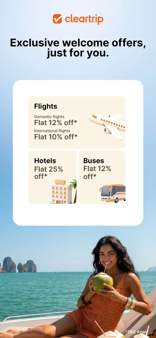Cleartrip Flights, Hotels, Bus screenshot 2