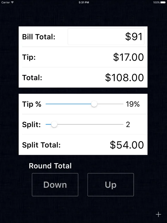 Tip Calculator % Gold screenshot 4