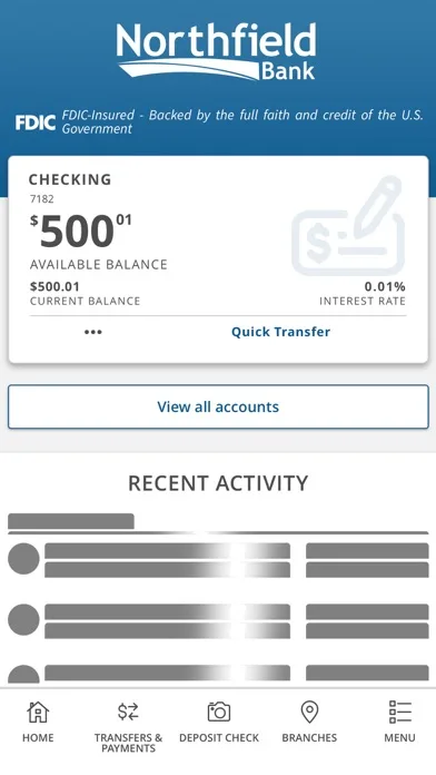 Northfield Bank screenshot 2