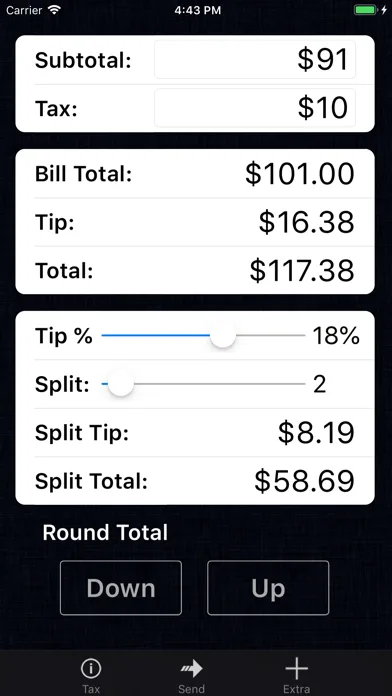 Tip Calculator % Pro screenshot 4