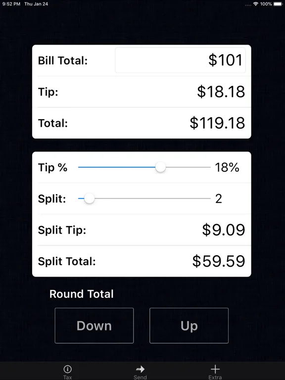 Tip Calculator % Pro screenshot 5
