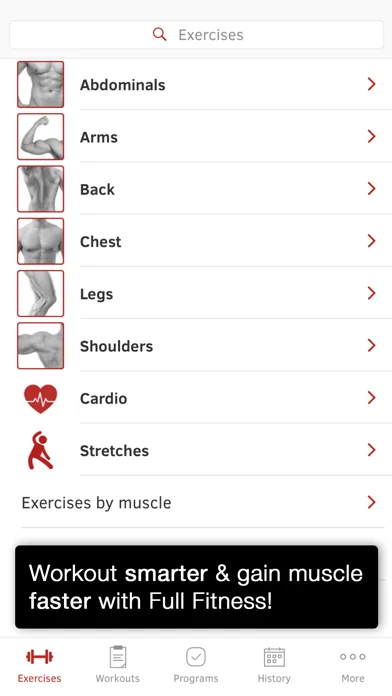 Full Fitness : Workout Trainer screenshot 1