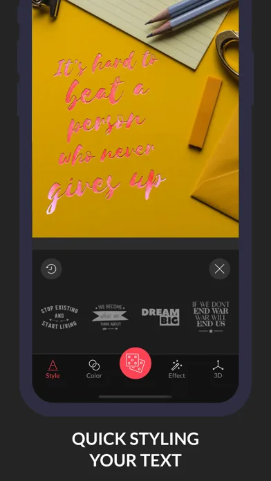Text2Pic: Poster & Quote Maker screenshot 1