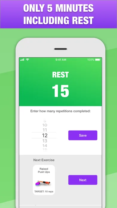 5 Minute Home Workout screenshot 5