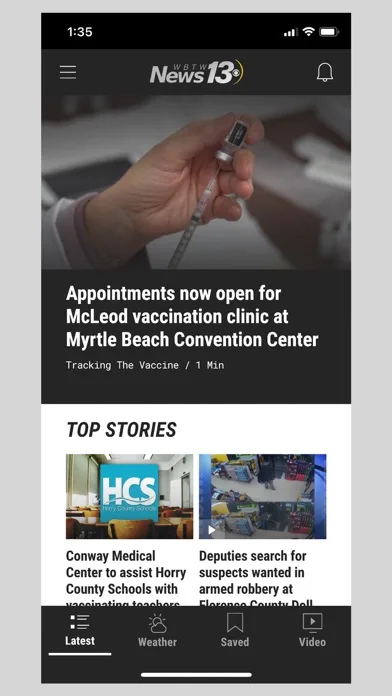 WBTW News13 - Myrtle Beach, SC screenshot 1