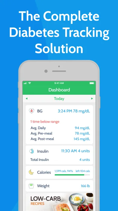 Diabetes Tracker by MyNetDiary screenshot 2