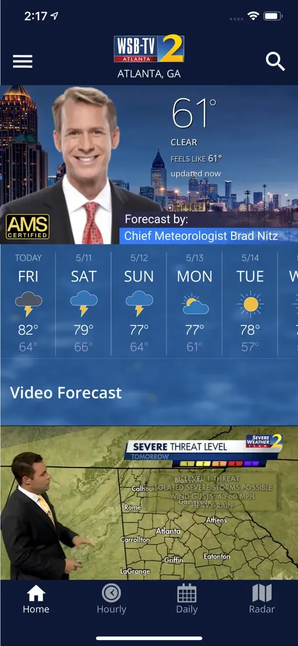 WSB-TV Weather screenshot 2