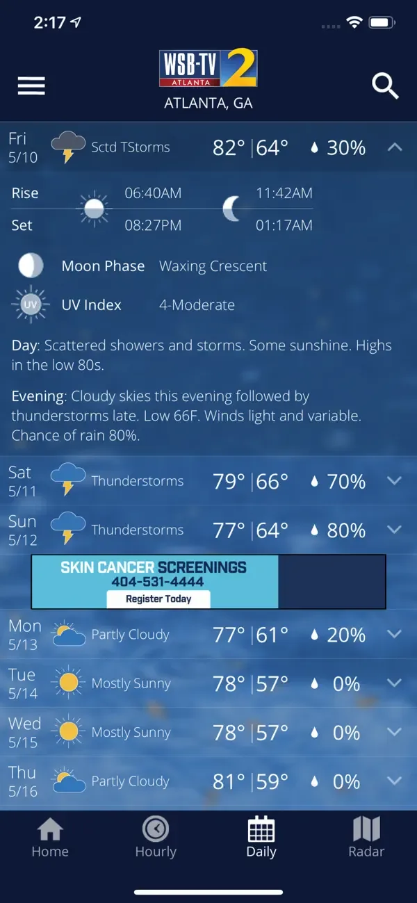 WSB-TV Weather screenshot 3