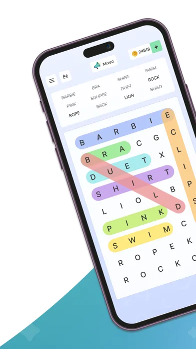 Word Search Colorful screenshot 1