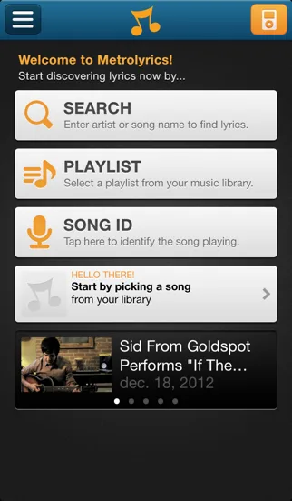 MetroLyrics screenshot 1
