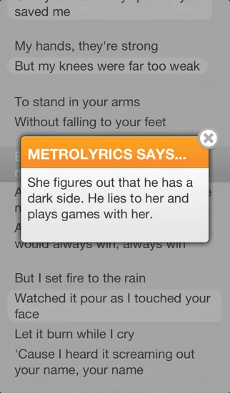 MetroLyrics screenshot 4