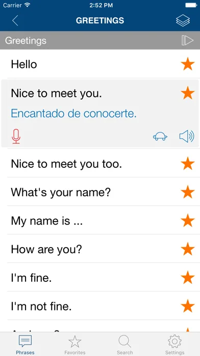 Learn Spanish Phrases screenshot 2