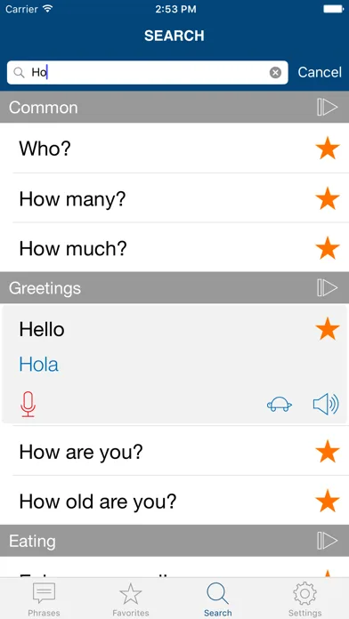Learn Spanish Phrases screenshot 4