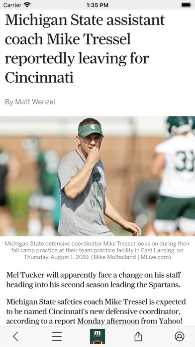 MLive: Spartans Football News screenshot 2